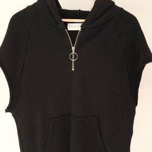 DRIFTER: FW18 WARWICK HALF ZIP PARKA / BLACK